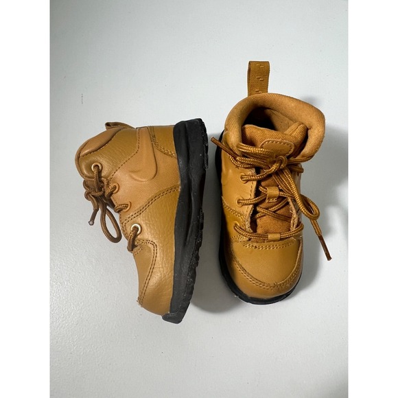 Nike Manoa BQ5374-700 Wheat Toddler Leather Boots Size 6 C - Picture 4 of 14